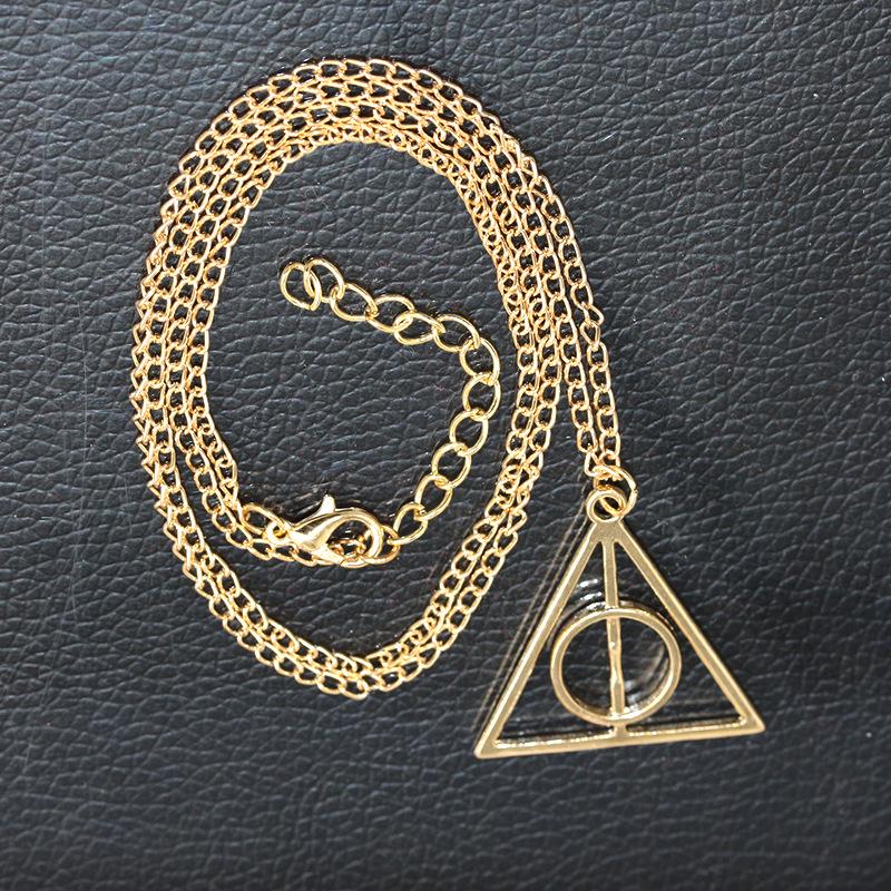 Harry Potter Deathly Hallows Luna Pendant Necklace - Retro Sweater Chain.