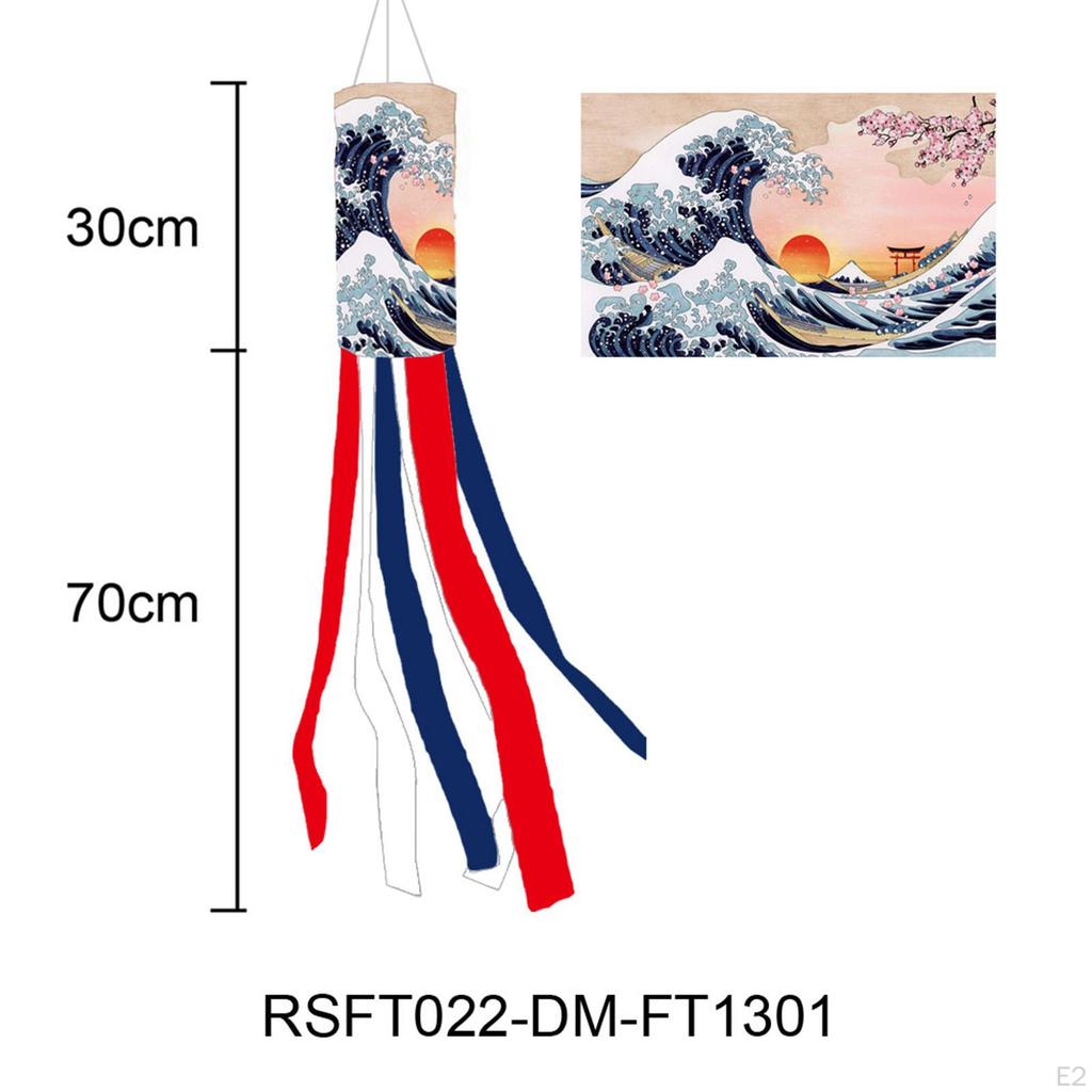 Carp Japanese Wind Pipe Flag Socks Creative Hanging Ornaments for Sushi Bar Restaurant