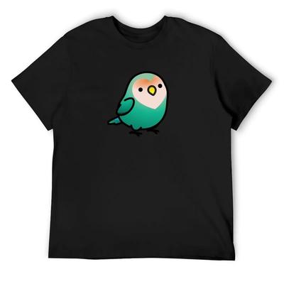 Chubby Dutch Blue Peach-faced Lovebird T-Shirt Cotton Man T-shirts Vintage Anime Shirt Gifts for Boyfriend Men's Cotton T-shirt