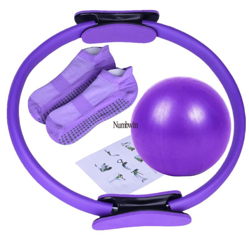 Numbwin 17-Piece Yoga & Pilates Set: Resistance Bands, Gliding Discs & More for Home Fitness