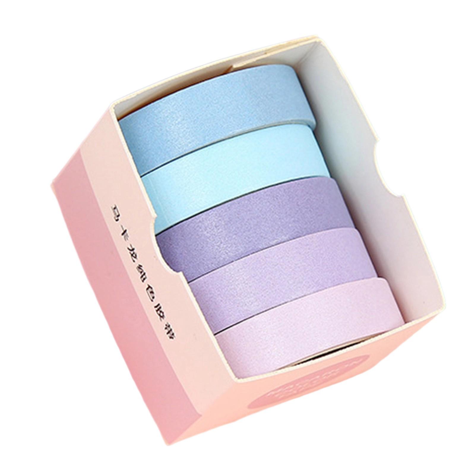 

5 рулонов декоративного скотча для журнала, эстетический скотч 10 мм x 2 м, водостойкий скотч васи для скрапбукинга, журнала, фотоальбома M1