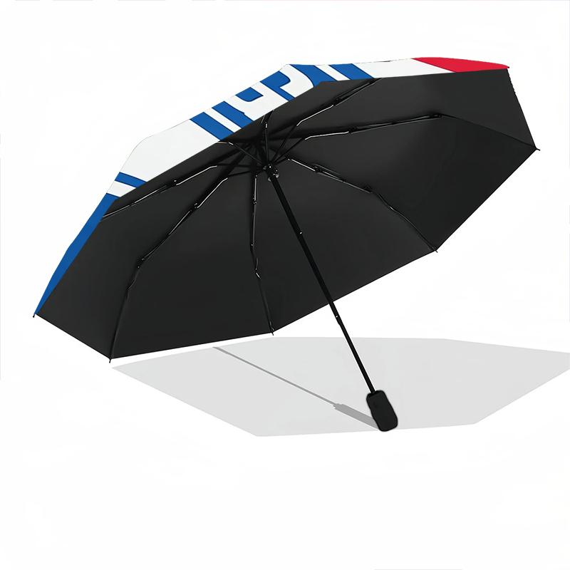 Rangers Emblem Print Automatic Umbrella, 8 Rib Iron Frame, Plastic Handle, Suitable for Outdoor Travel &Daily , Ideal Gift