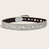 Shinning Rhinestone Belt Woman Faux-leather Y2K Style Girls Belt for Jeans Men