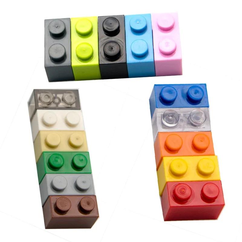 100Pcs DIY 3004 Thick Constructing Blocks Particle Figures 1x2 Dots Brick Works With Educational Creative Construction Leduo Kid Toy