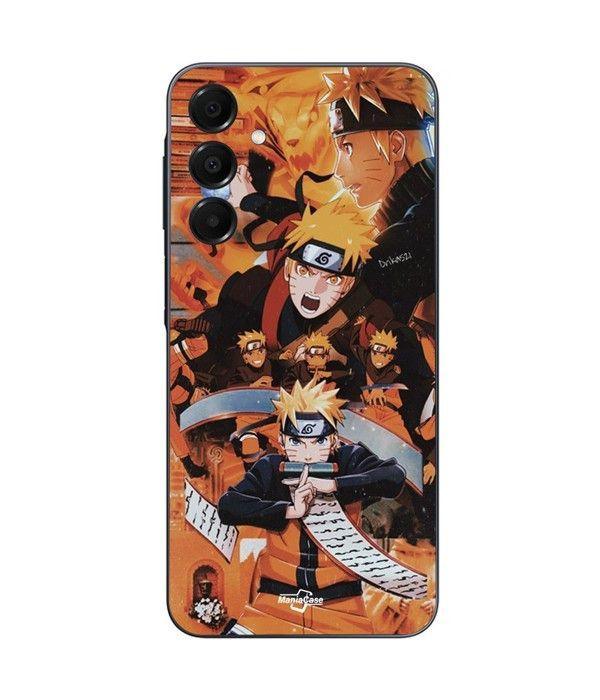 Coque de téléphone - Maniacase - Galaxy A16 - Silicone - Noir - Naruto Uzumaki