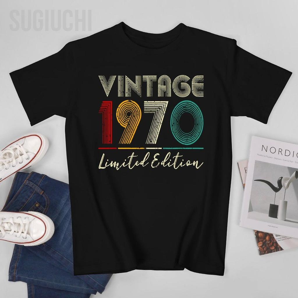 Vintage 1970 Legends Were Born In Retro 70s Style Birthday Unisex Tshirt Tees Tshirt Oneck T Shirts Unisex Clothing 100 Cotton