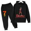 Set Bambino Autunno Primavera Cr7 3-12 Anni Felpa+Pantaloni Tuta Set 2 Pezzi Bambini Ragazzi Ragazze Tute Casual per Bambini