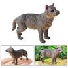 Wolf Figurines Set of 4Pcs Realistic Animal Figures for Landscape Decorations Early Educational Toy Birthday Party Gift