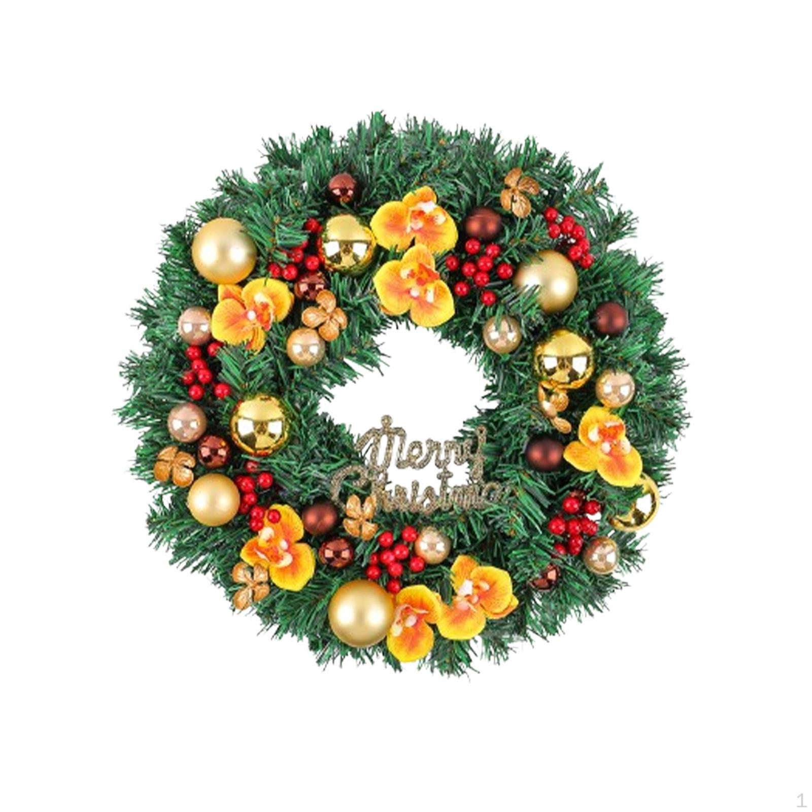 

Искусственный рождественский венок, шар, украшение, домашний фон, рождественская дверь для вечеринки Style E