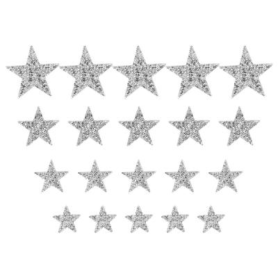 20 pezzi Patch Stella Strass Squisito Bello Patch Termoadesivi Patch da Cucire per Giacche Borse