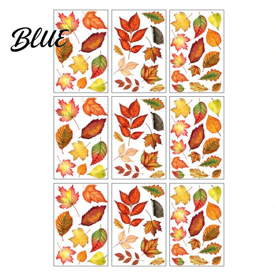Autumn Window Clings 9 Sheets Fall Woodland Animals Clings Maple Leaf Pumpkin Reusable Autumnal Glass Squirrel Fox Rabbit Sticker Anti Collision