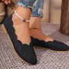 Comfortable Leather Woman Pointed Toe Flats Summer Lady Hollow Out Loafers Women Shoes 2025 Women Flat Loafers Shoes