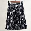 Dancing Skirt Female High Waisted Black Short Skirt Big Swing Skirt Half Body Pleated Skirt