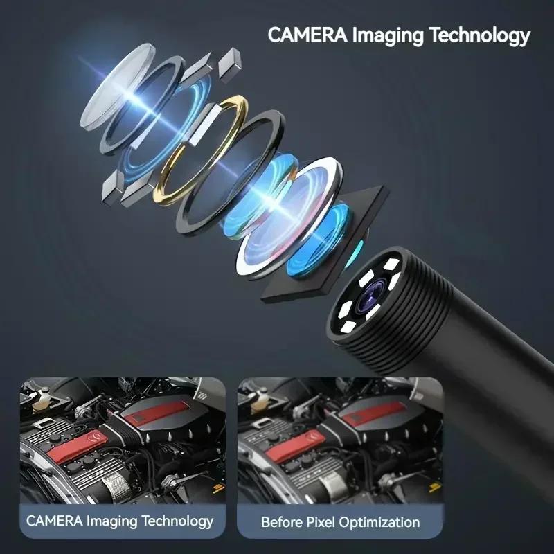 New 8mm 1080P HD USB Endoscope Camera – 8 LED, 1/2/5M Flexible Waterproof Cable, Borescope for Android & PC