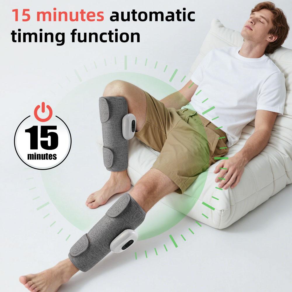 Electric Airbag Calf Massager 3 Modes 360° All Round Heated Massage Device Promote Blood Circulation Foot Leg Fatigue Relieve