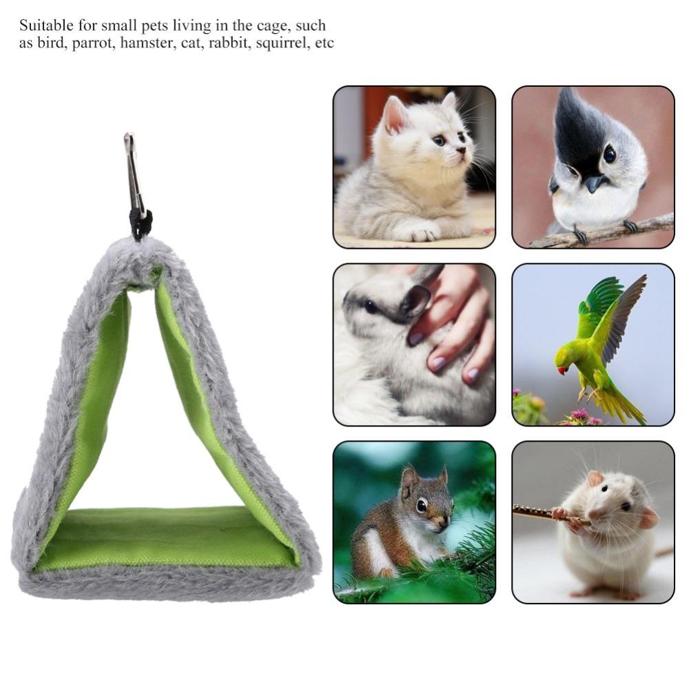 Warm Flannel Material Bird roost House Triangular Shape Bird Sleeping Tent Winter Warmth