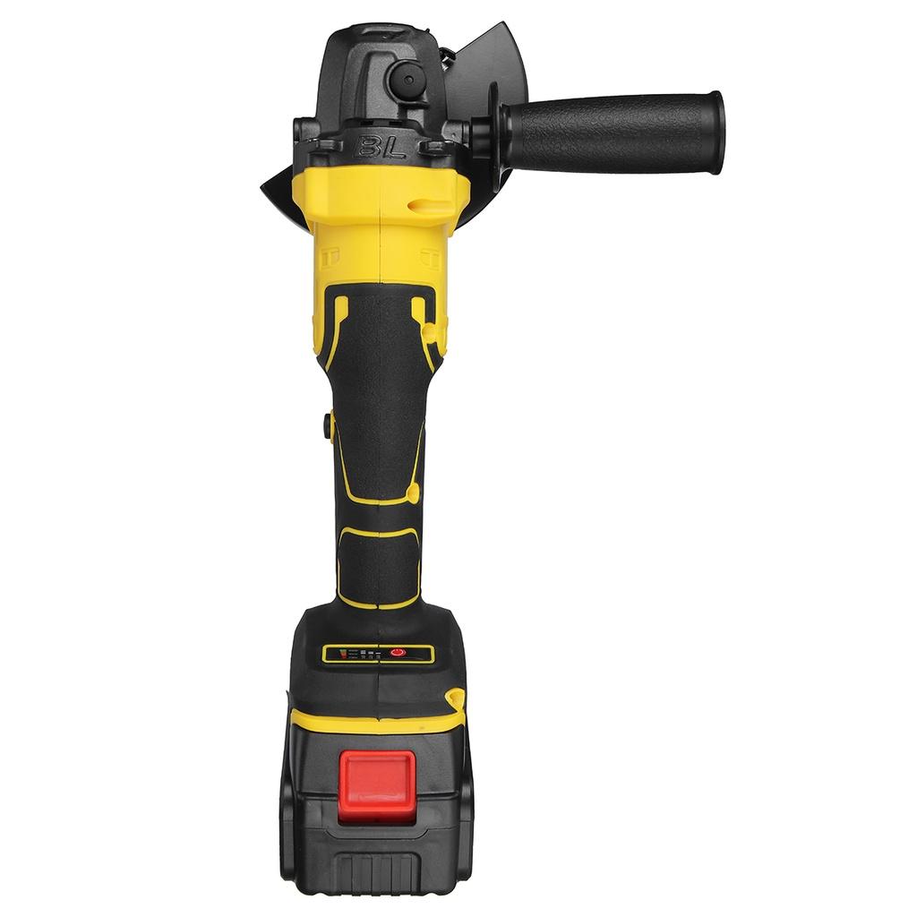 3 Speed 125mm Brushless Electric Angle Grinder 388VF Rechargeable Grinding Cutting Power Tool for 18V Battery