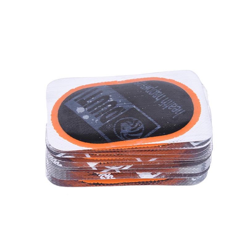 10Pcs 32*50Mm Bicycle Bike Repair Fix Kit Flat Rubber Tire Tyre Repair Patch Kit