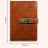 Retro Style A5 Lockable Password Journal - Exquisite High-Design Notebook