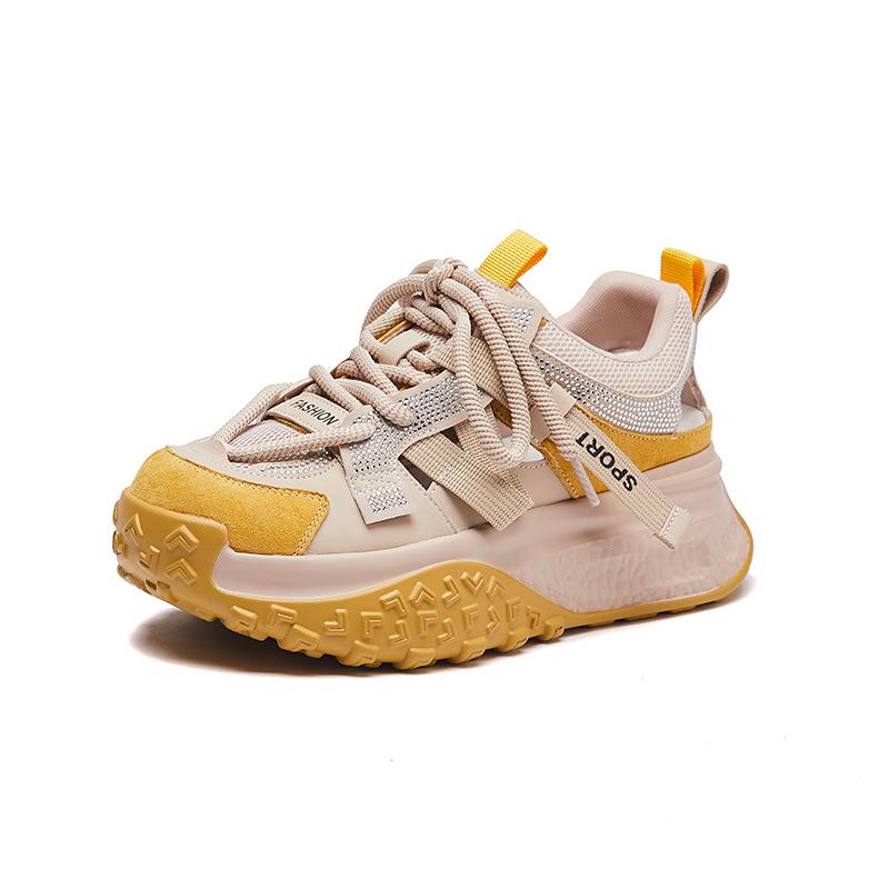 New Dad Shoes for Women Fashionable Thick-soled Sports Single Shoes