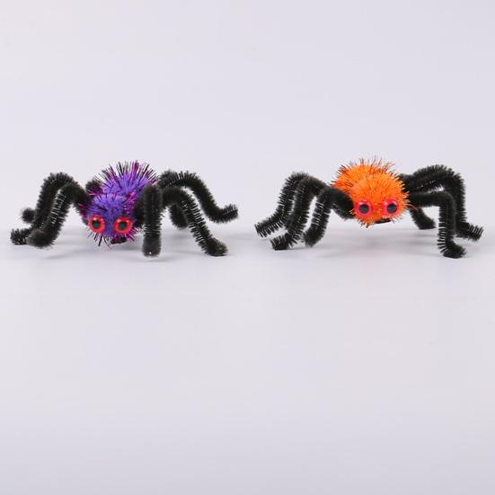 Halloween Spider Hair Clip for Kids Adults Furry Spider Hair