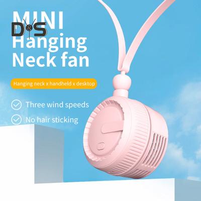 Håndfri Halsophængt Ventilator 360-Graders Justerbar 3 Hastigheder Lav Støj Genopladelig Mini Personlig Halsventilator