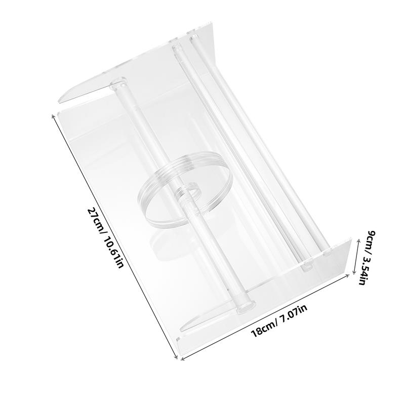 3/7 Slot Acrylic Label Dispenser Adjustable Sticker Roll Holder Clear Tape Organizer School Office Stationery Supplies
