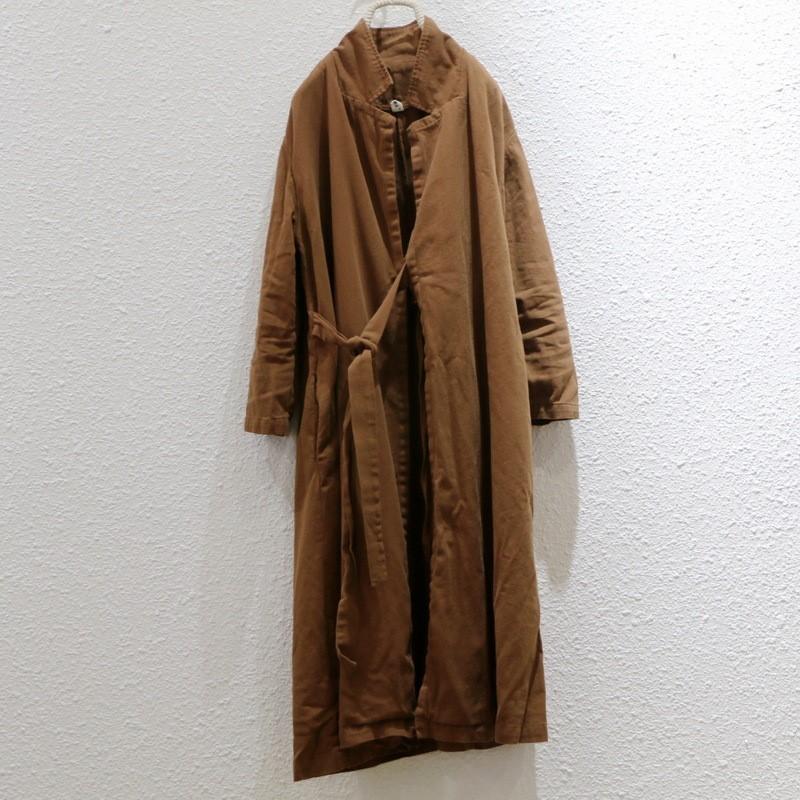 Johnature Dámské kabáty s bandáží v čínském stylu, jarní sedmirukávové stojáčkové vintage volné kabáty