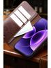 Chali Genuine Leather Xiaomi 17 Pro Max Flip Phone Case with Stand & Lens Protection