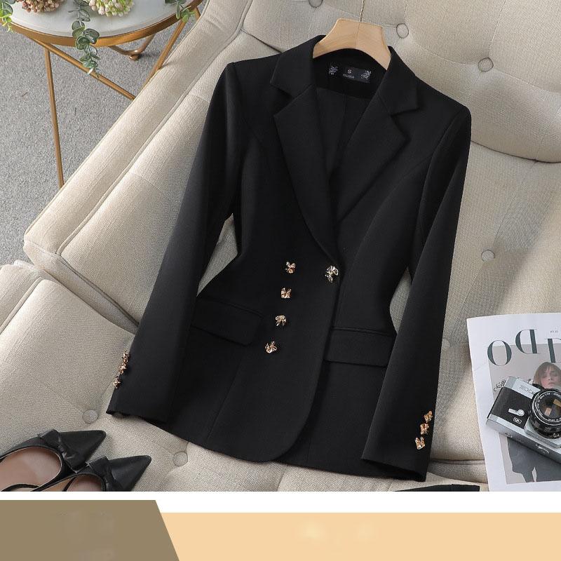 Pink Suit Set Women's Spring Autumn Professional Work Uniform Broadcast Host Formal Outfit Female Style Business Attire