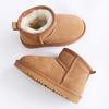 Winter Children Toddler Genuine Cow Leather Snow Boots Ultra Mini Girls Boys Warm Cotton Shoes Baby Fashion Outdoors Short Boots