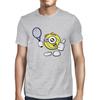 1Tee Mens Happy Tennis Ball with Racket T-Shirt