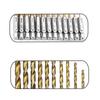 Titanium Drill Bit Set for Electric Screwdriver, 13pc Hex Handle Twist Drill, High-Speed Steel, Cross-Border, 1.5-6.5mm
