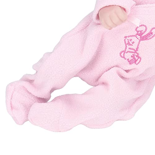 10-inch Reborn Baby Doll, Soft Silicone Reborn Doll with Delicate Face, Comes with Pajamas, Washable, Realistic Baby Doll Toy, 10-inch, Closed Eyes, P
