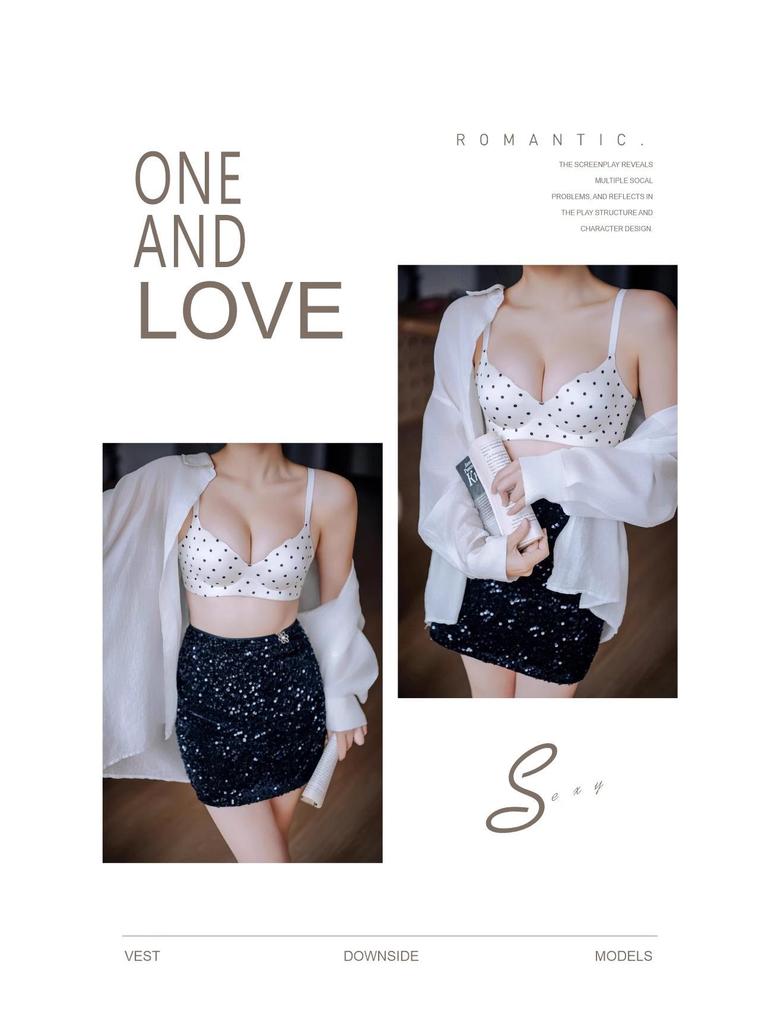 Original Seamless Gathered Thick-Cup Bra for Women