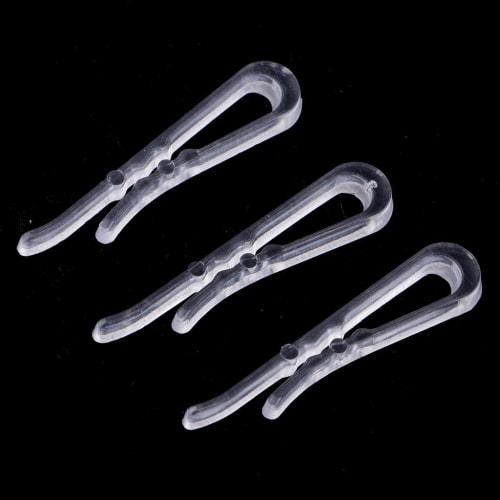 Kowaku 200pcs Plastic Clear Sewing Clips Shirt Collar Craft Pants Peg Clips