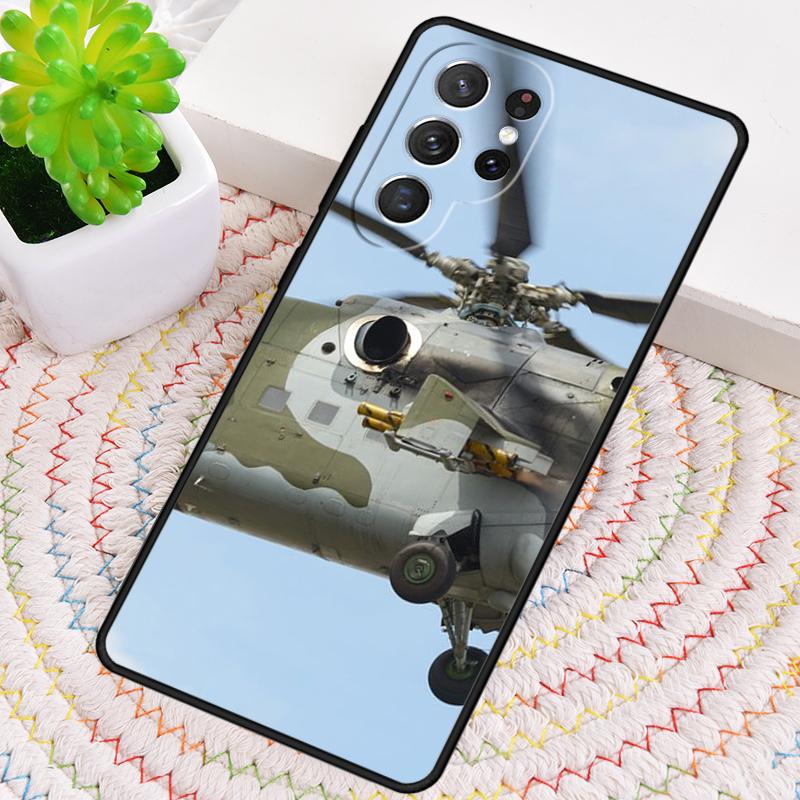 Mil Mi 24 Hind Hubschrauber Silikon Handyhülle Für Samsung Galaxy note 10 pro S26 S25 S24 S23 S22 S21 Plus S25Ultra Capa Cover