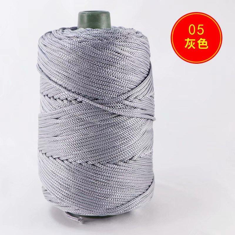1Pcs 200g Light Body Silk, Hemp Thread, Ice Silk Thread, Bucket Packaging, Hand Woven, Knitted, Hollow Thread Hook Bag