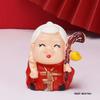 Plum Blossom Branch Longevity God & Goddess Cake Toppers for Birthday Celebration