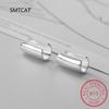 Real 925 Silver Smooth Surface Ear Cuff Clip on Earrings For Women Wedding Party Fine S925 Jewelry DA1794