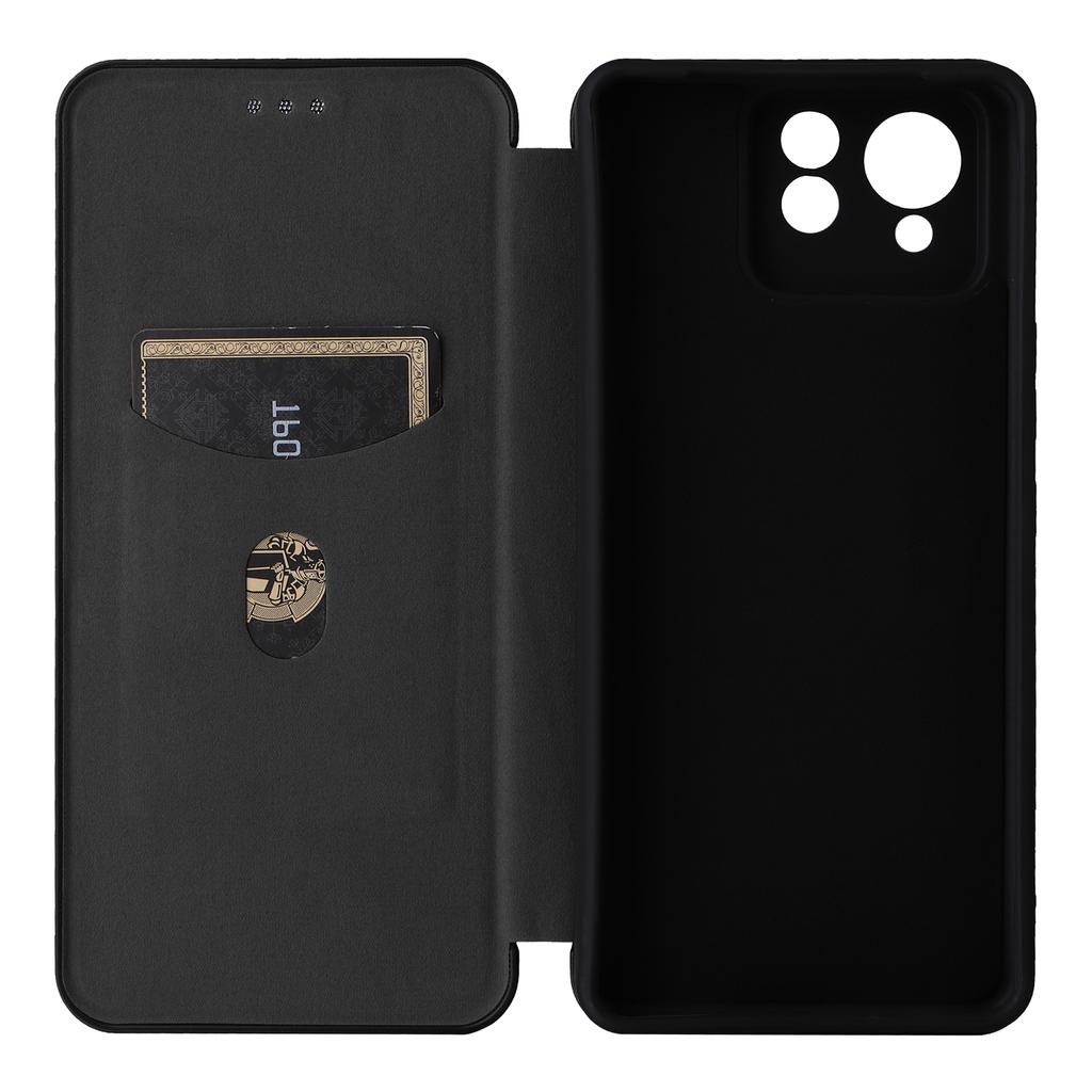 Für Asus Zenfone 11 Ultra 5G Lederhülle Carbonfaser-Textur Ständer Magnetische Handyhülle