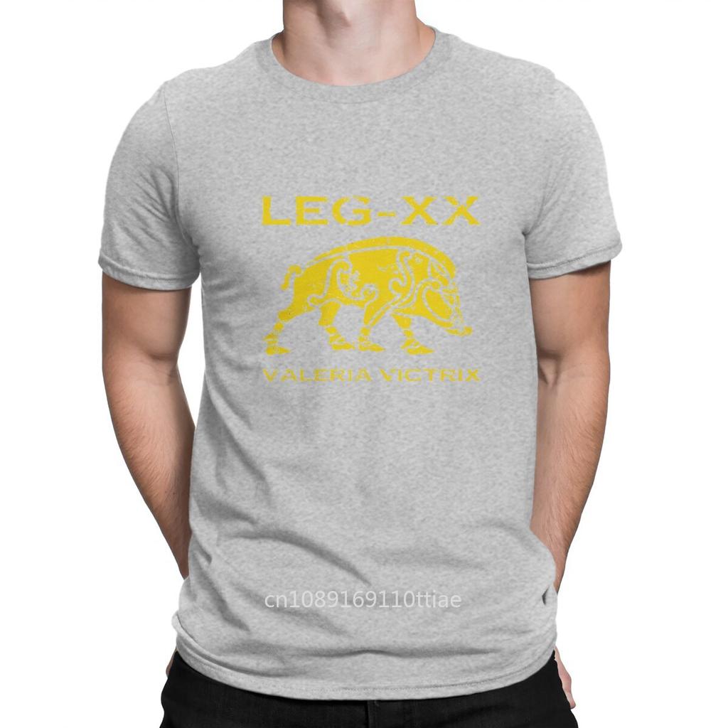 Men's T-Shirt Legio XX Valeria Victrix Funny 100% Cotton Tees Short Sleeve Ancient Rome T Shirt O Neck Clothes Printed