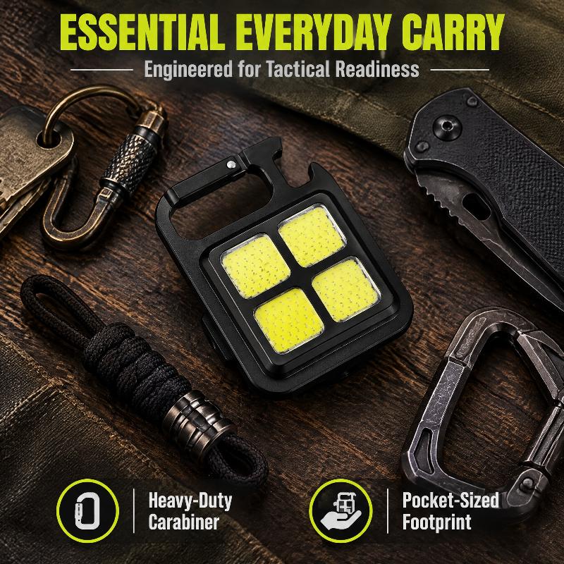 1Pcs Outdoor Portable Work Light High Brightness Cob Led Flashlight Camping Lamp With 500Mah Usb Charging Waterproof