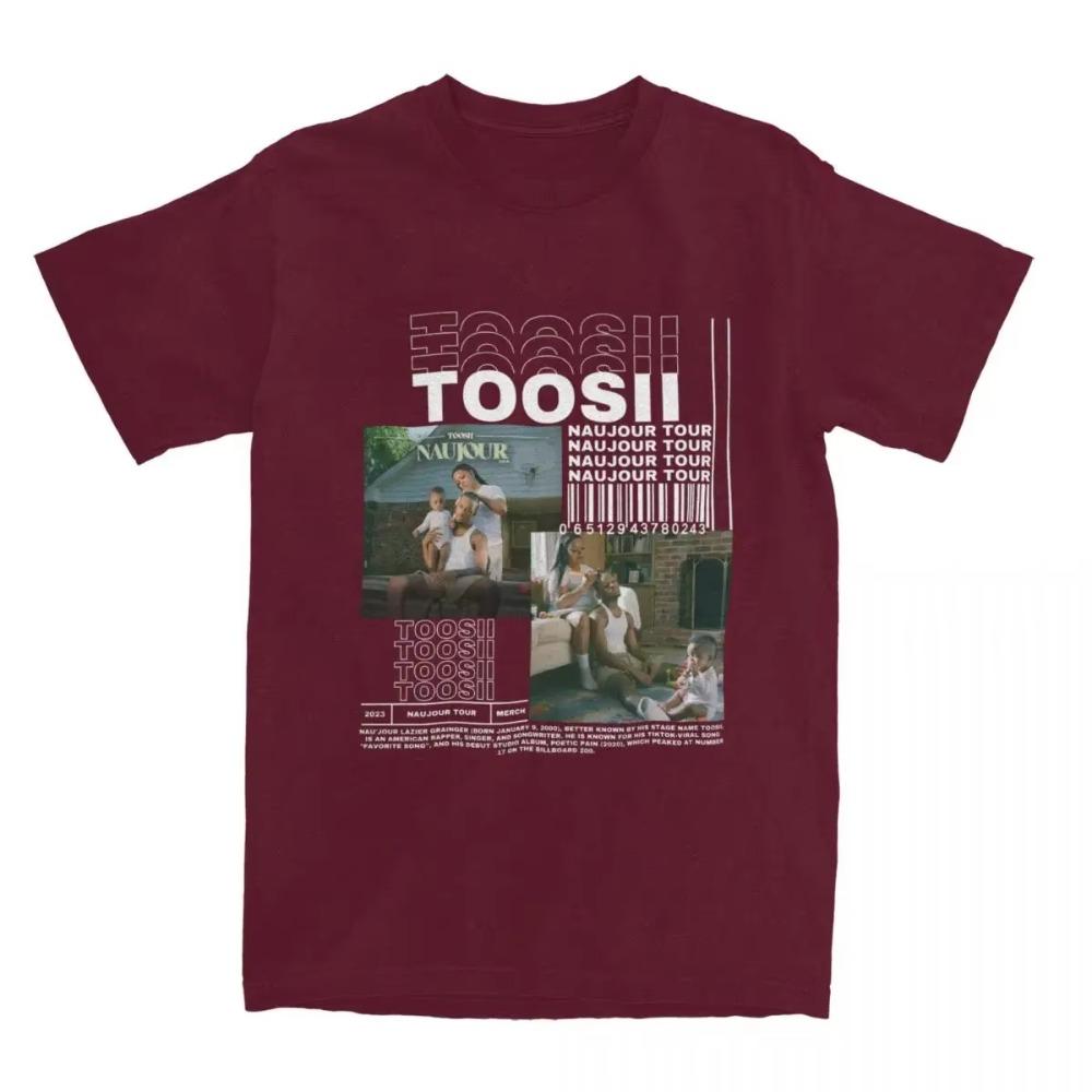 

Летняя хип-хоп футболка Toosii Naujour Одежда Мужская Женская Графические хип-хоп футболки с коротким рукавом XXXXXL коричневый