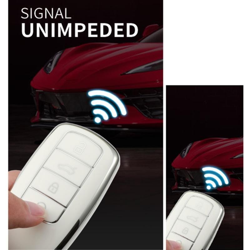 Strong TPU Protective Case Custom Fit TPU Key Fob Cover Easy To Use Designed Specifically for Chery Tiggo 8plus 8pro