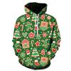 Autumn and Winter Men's Christmas New Year 3D Printed Hooded Comfortable and Breathable Hoodies & Sweatshirts (men’s)