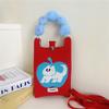 Knitted Mobile Phone Bag For Women In Spring And Autumn Cute Cartoon Versatile One Shoulder Diagonal Cross Bag Travel Coin Purse Small Handbag