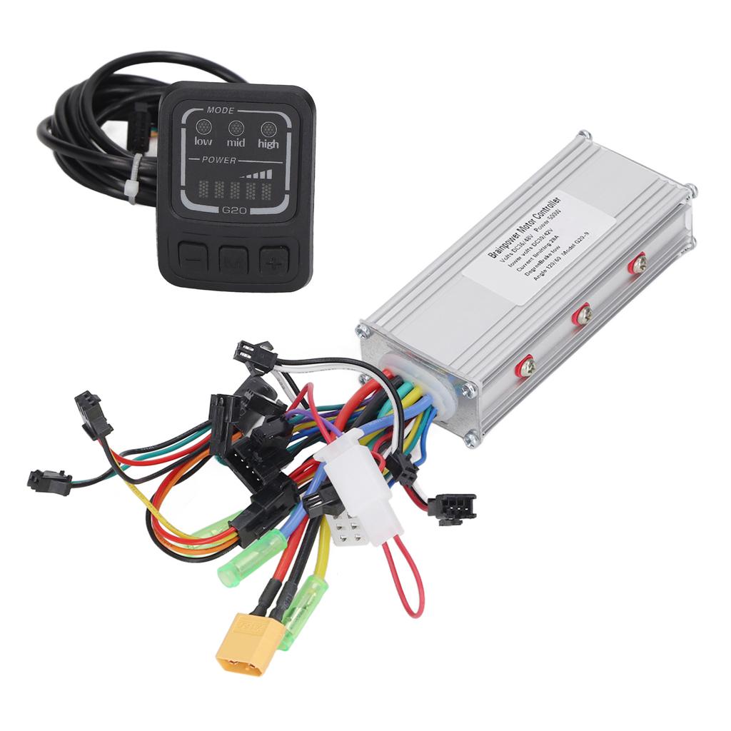 Electric Bike Controller 36V 48V 500W Scooter Motor Controller with G20 Display Panel Set Kit