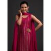 Party Wear Georgette Top Tunic Kurta Sharara Dupatta Set Women Designer Kurti VFP-1855a