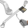 JCB 2-sided Box Wrench, Angled 75 Degrees, 17x19 Mm Cr-V, 12-point